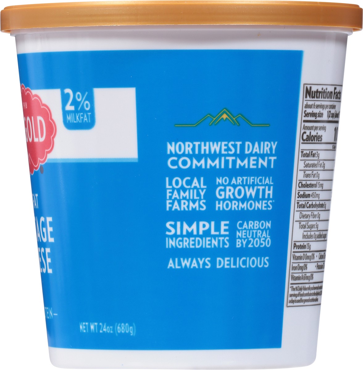 slide 12 of 13, Darigold 2% Milkfat Low Fat Cottage Cheese 24 oz, 24 oz