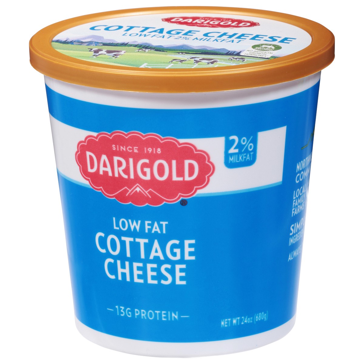 slide 10 of 13, Darigold 2% Milkfat Low Fat Cottage Cheese 24 oz, 24 oz