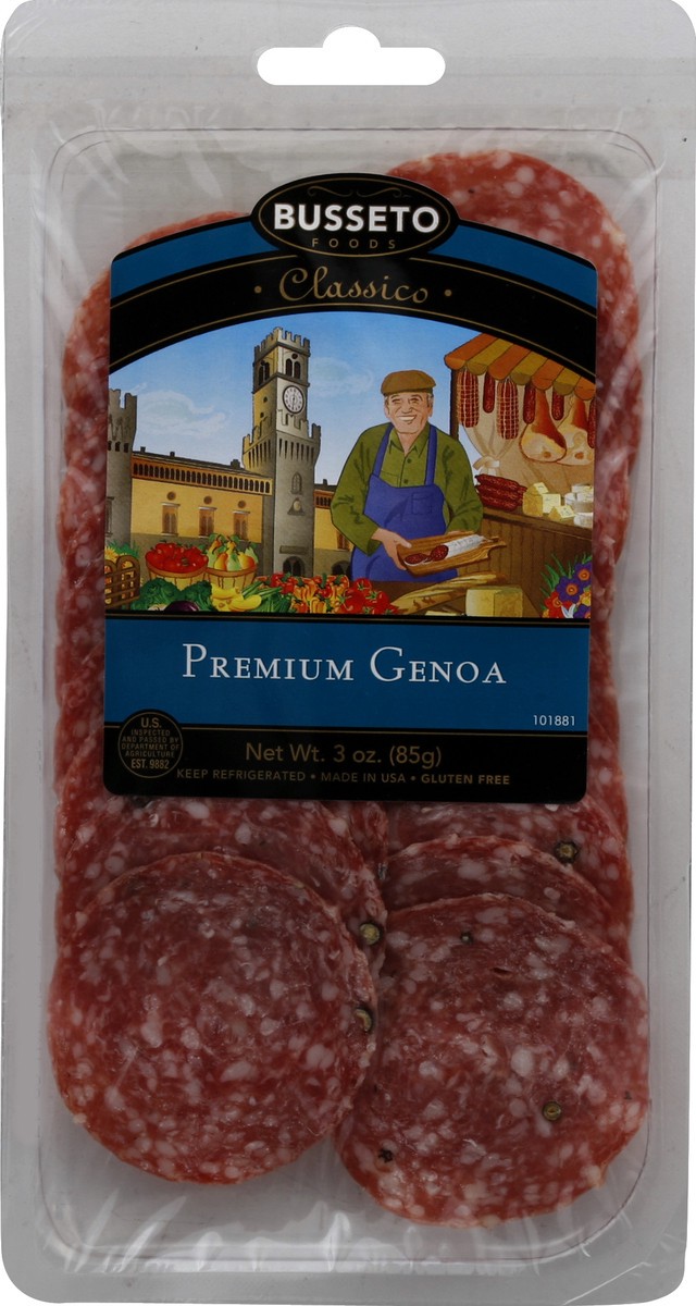 slide 2 of 4, Busseto Foods Classico Premium Genoa, 3 oz