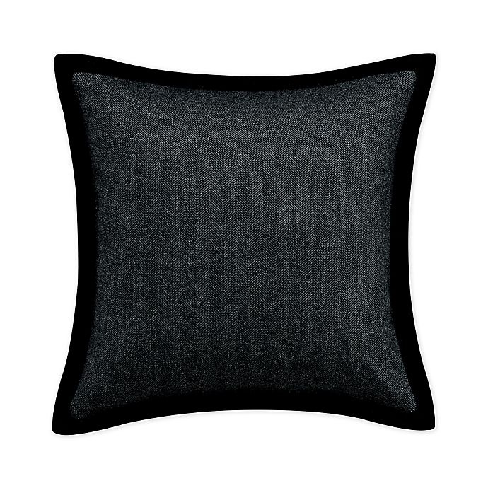 slide 1 of 1, Robert Graham Herringbone Square Throw Pillow - Grey, 1 ct