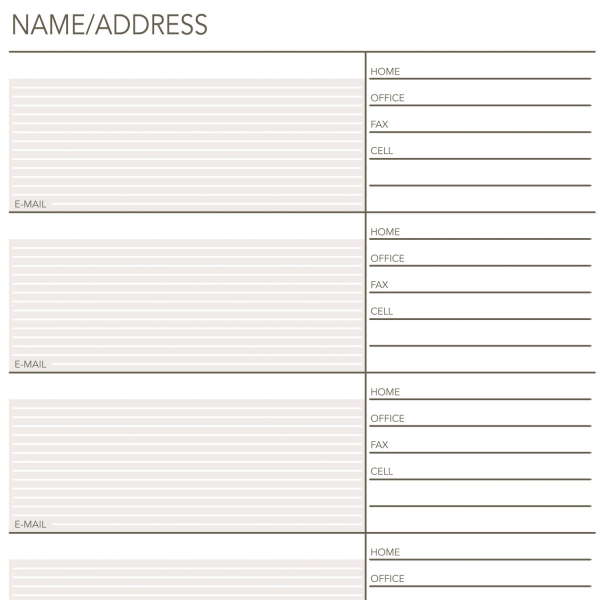 slide 2 of 3, Day Runner® Organizer Accessory, Telephone/Address Refill Pages, 5 1/2"" x 8 1/2"", Pack Of 30 Sheets, 1 ct