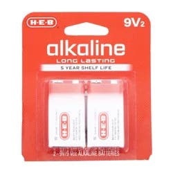 H-E-B Alkaline 9V Batteries