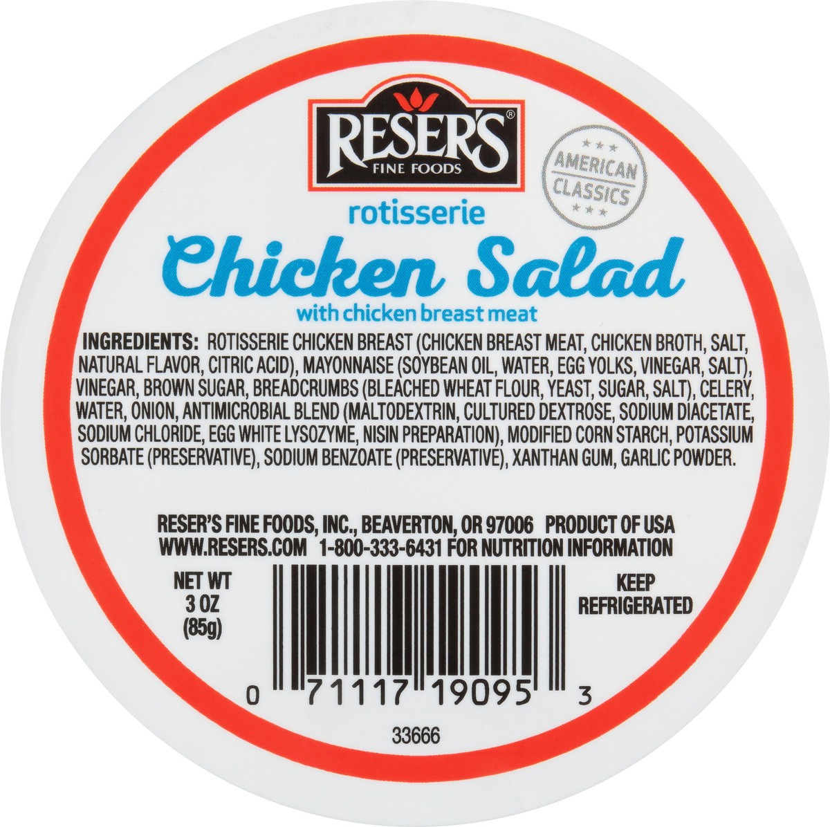 slide 4 of 8, Reser's Rotisserie Chicken Salad 3 oz, 1 ct