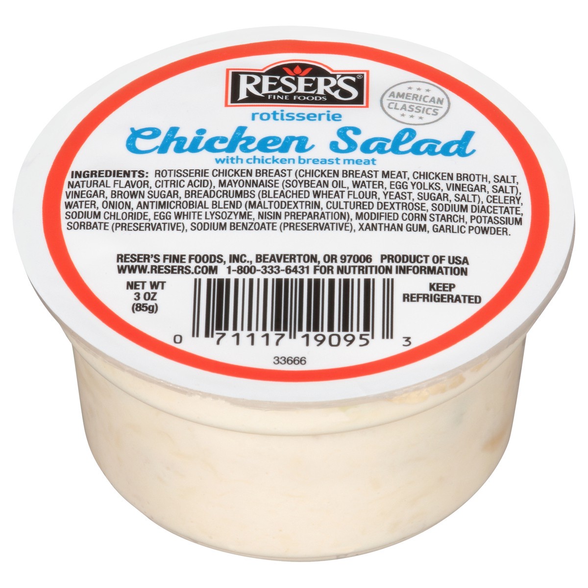 slide 8 of 8, Reser's Rotisserie Chicken Salad 3 oz, 1 ct