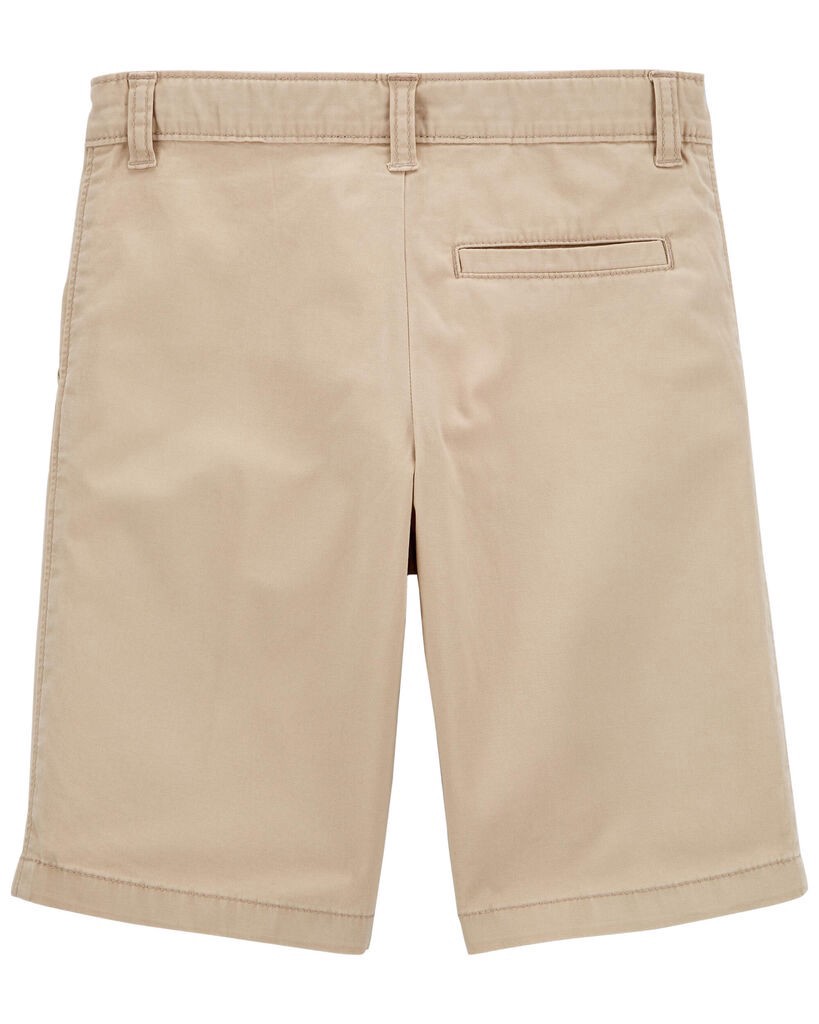 slide 2 of 3, Carter's Carters Kid Flat-Front Shorts Khaki 10, 1 ct