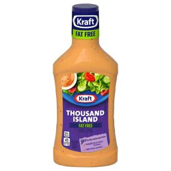 Kraft Thousand Island Fat Free Dressing, 16 fl oz Bottle