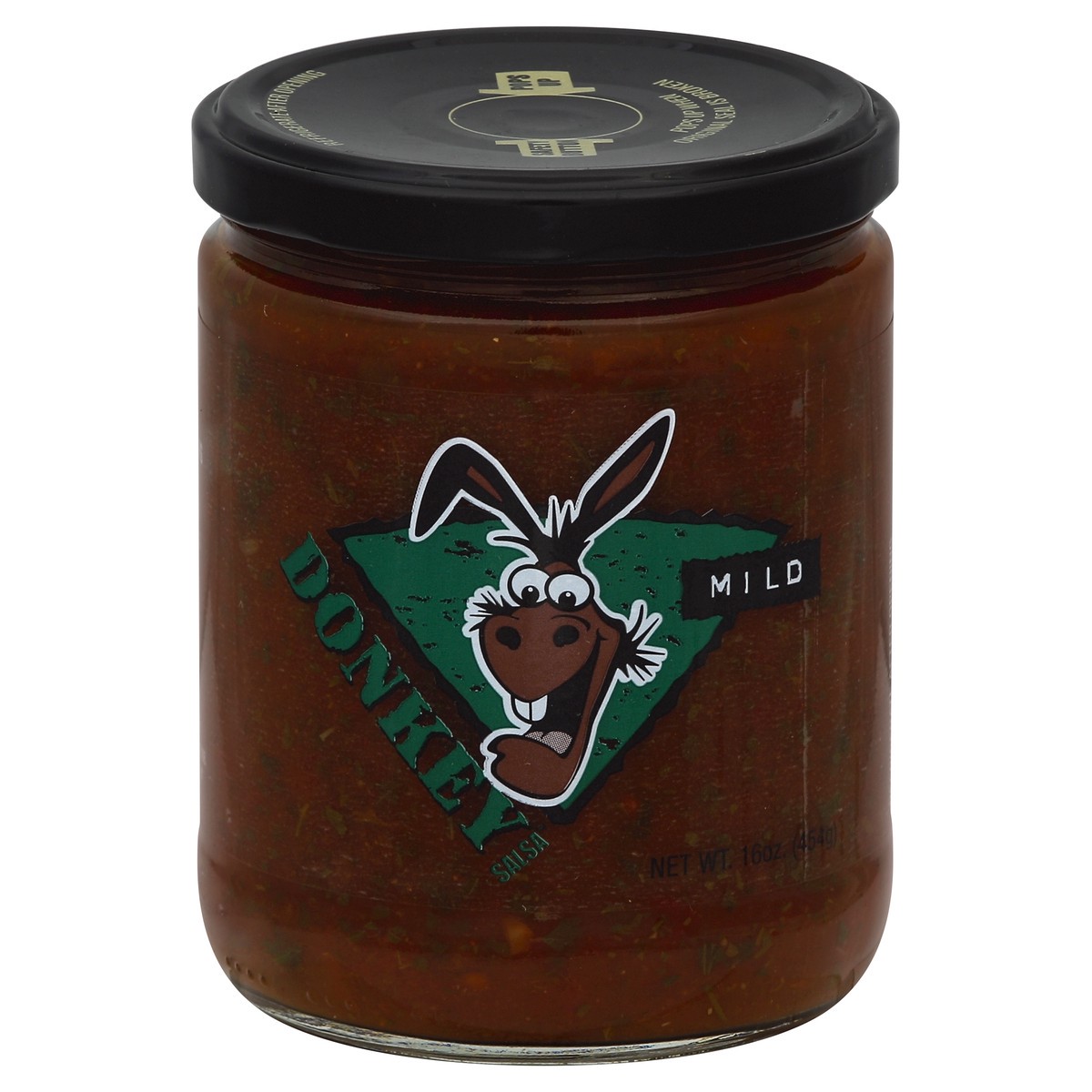 slide 3 of 3, Donkey Brands Donkey Gluten Free Mild Salsa, 16 oz