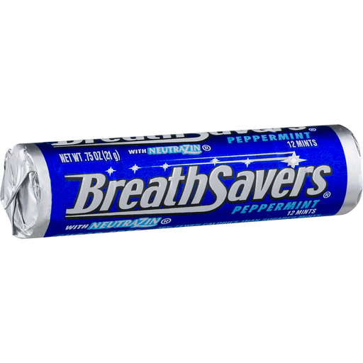 slide 2 of 9, Breath Savers Sugar Free Mints Peppermint, 0.75 oz