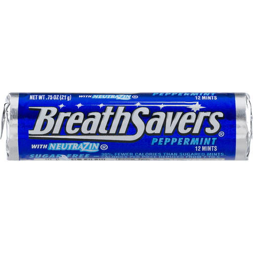slide 4 of 9, Breath Savers Sugar Free Mints Peppermint, 0.75 oz