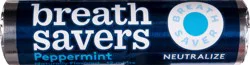 Breath Savers Sugar Free Peppermint Mint 12 ea