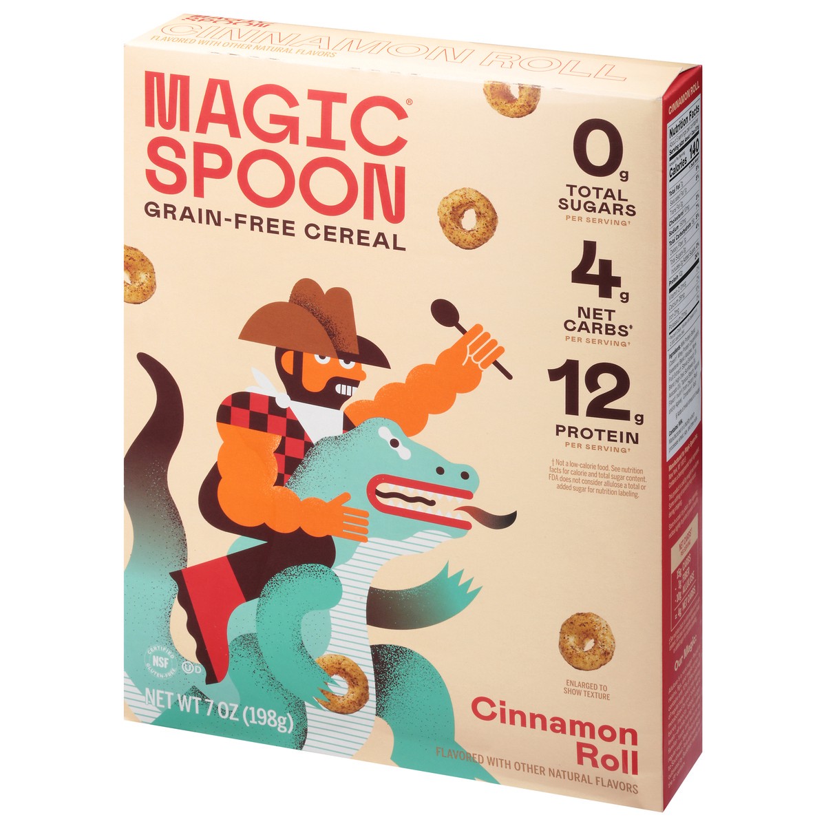 slide 11 of 12, Magic Spoon Grain-Free Cinnamon Roll Cereal 7 oz, 9.65 oz