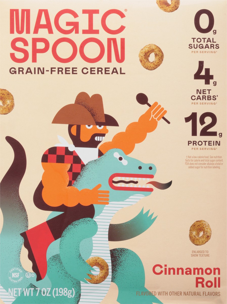 slide 6 of 12, Magic Spoon Grain-Free Cinnamon Roll Cereal 7 oz, 9.65 oz