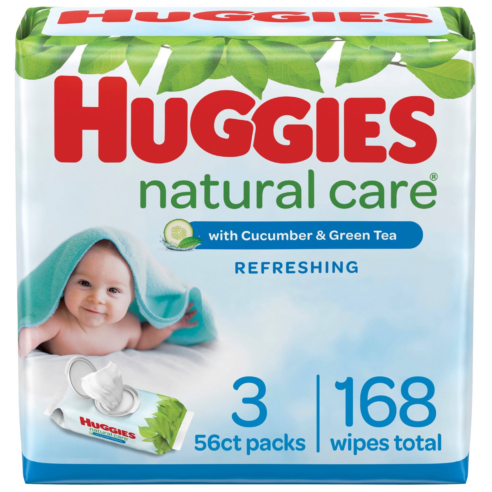 slide 1 of 71, Huggies Natural Care Refreshing Scented Baby Wipes - 168ct/3pk, 168 ct