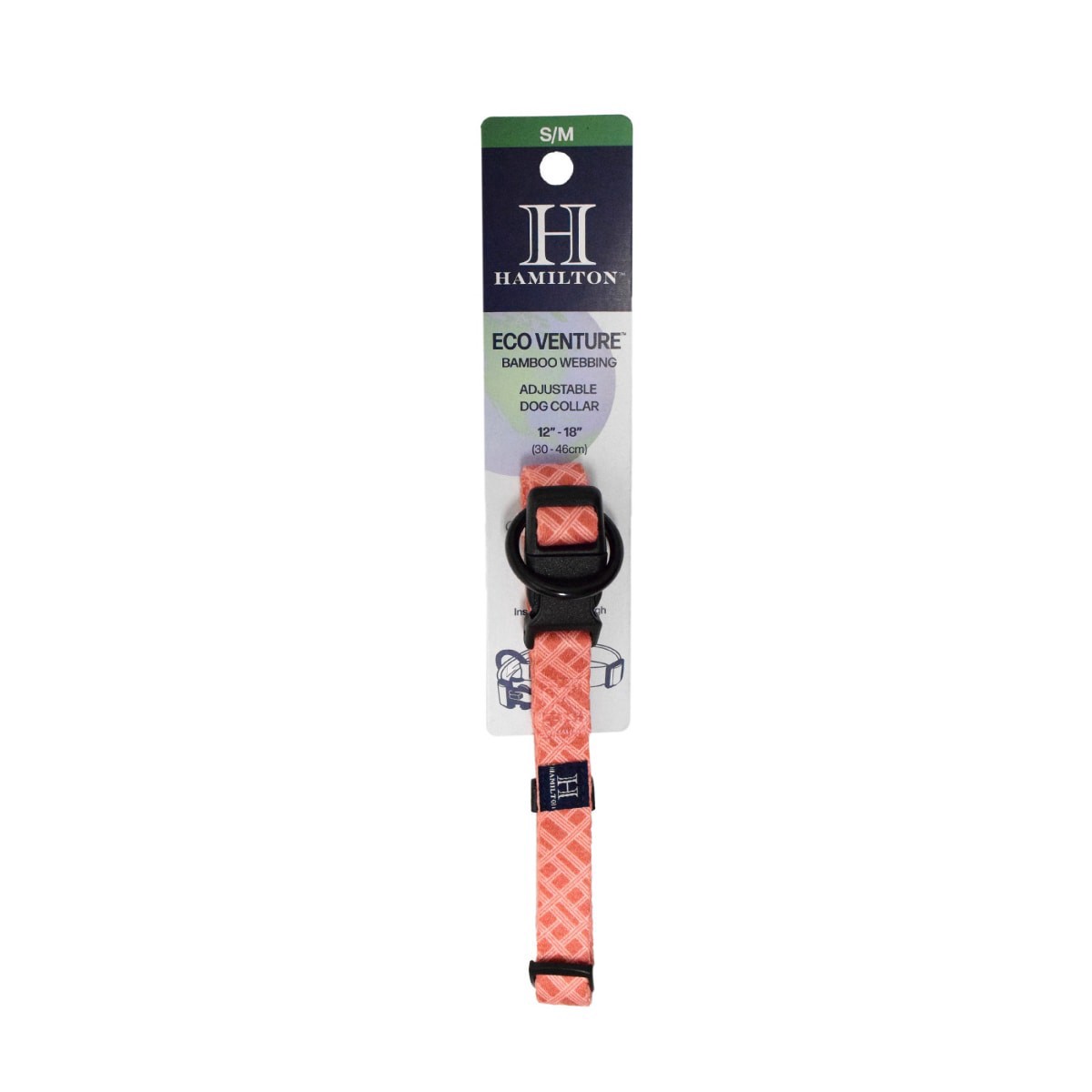 slide 1 of 9, Hamilton Eco Venture Bamboo Adjustable Dog Collar - Orange, Sm-Med
