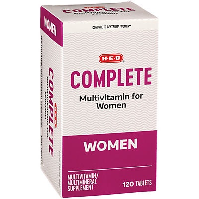 slide 1 of 1, H-E-B Women's Complete Multi Vitamin, 120 ct