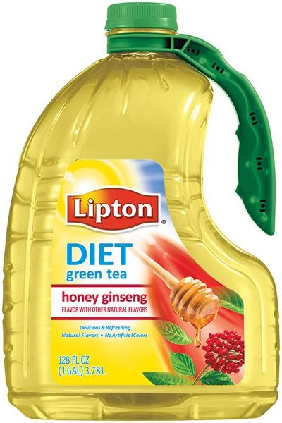 slide 1 of 1, Lipton Diet Green Tea Ginseng Honey - 128 oz, 128 oz