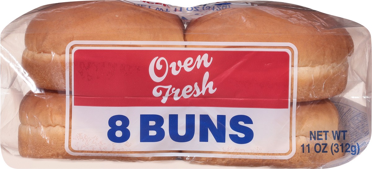 slide 7 of 9, Oven Fresh Sliced Enriched Buns 8 ea, 8 ct