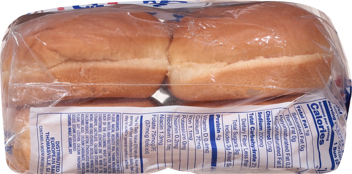 slide 5 of 9, Oven Fresh Sliced Enriched Buns 8 ea, 8 ct