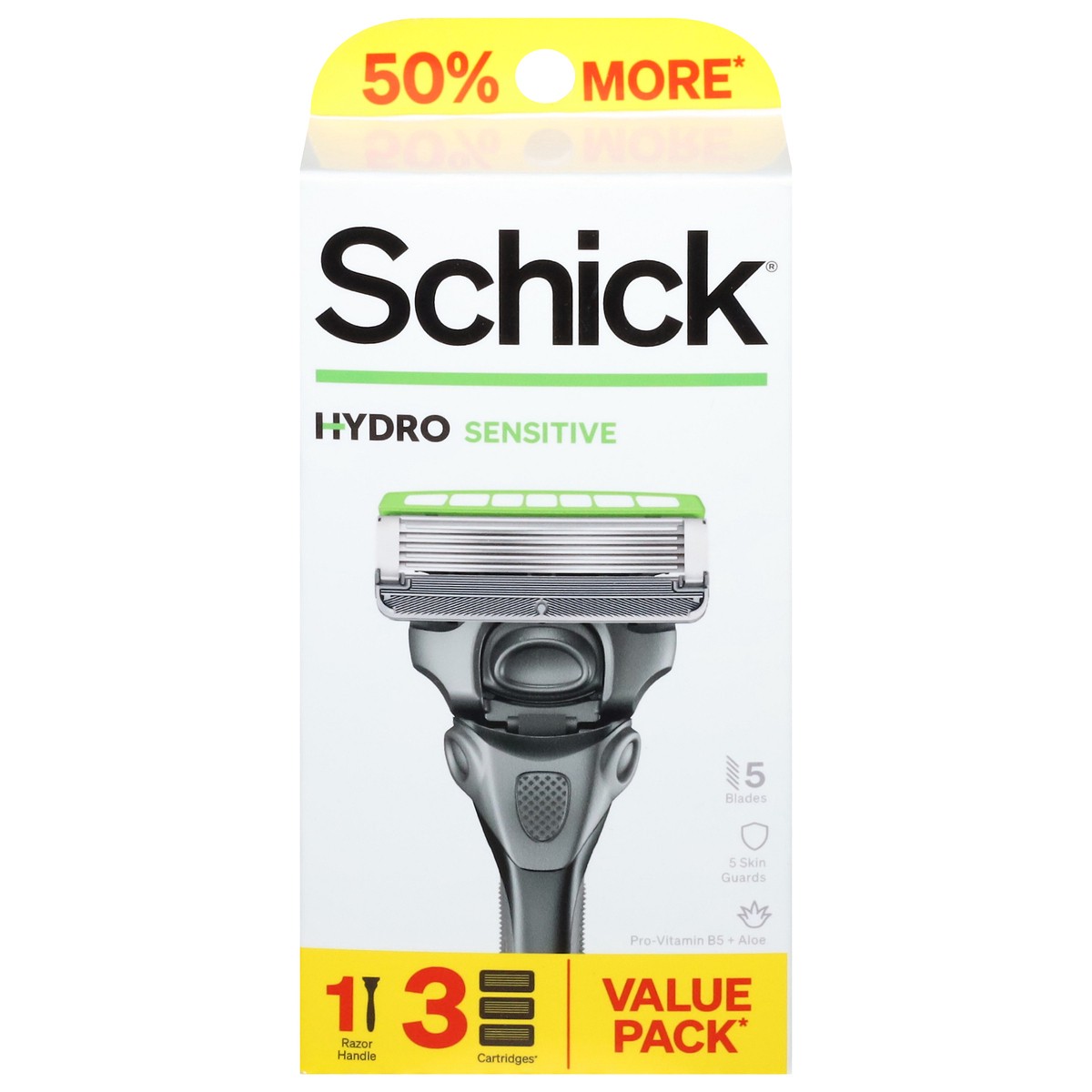 slide 11 of 13, Schick Sensitive Hydro Razor Value Pack 1 ea, 1 ct