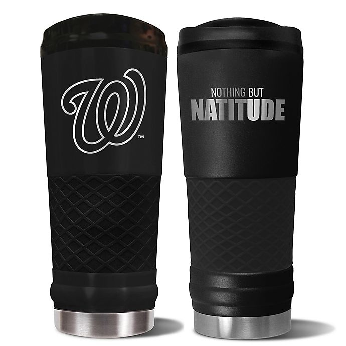 slide 1 of 1, MLB Washinton Nationals Powder Coated Stealth Draft Tumbler, 24 oz