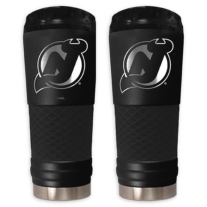 slide 1 of 1, NHL New Jersey Devils Powder Coated STEALTH Draft Tumbler, 24 oz