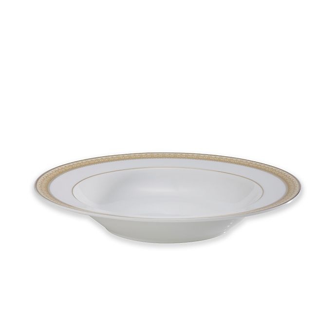 slide 1 of 1, Mikasa Gold Crown Rim Soup Bowl, 1 ct