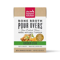 The Honest Kitchen Bone Broth Pour Overs: Chicken Stew Dog Food Topper, 5.5 oz