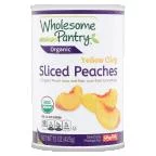 Wholesome Pantry Organic Yellow Cling Sliced Peaches