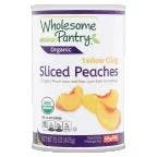 Wholesome Pantry Organic Yellow Cling Sliced Peaches
