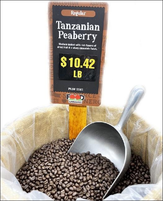 slide 1 of 1, Fwy Coffee Tanzanian Peaberry Coffee, per lb