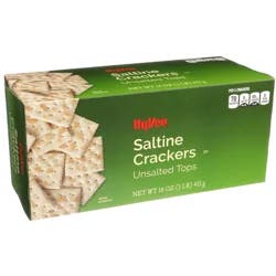 Hy-vee Unsalted Tops Saltine Crackers