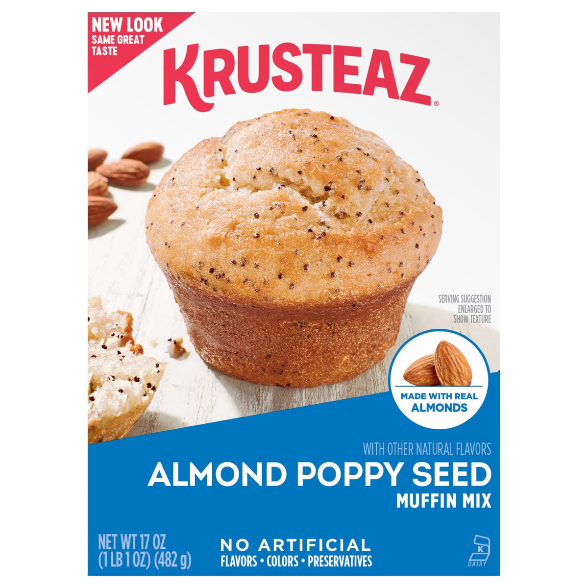 slide 1 of 9, Krusteaz Muffin Mix, 17 oz