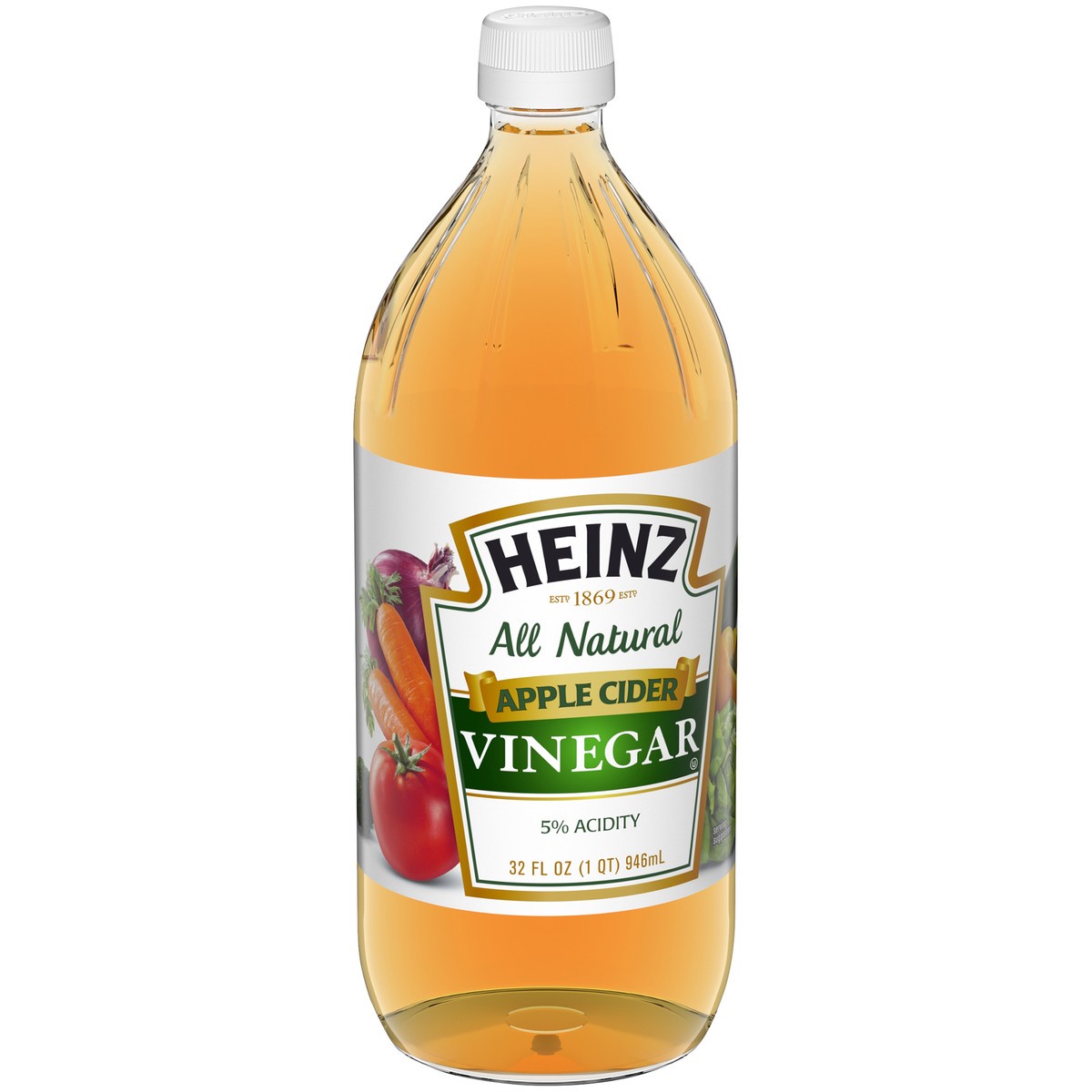 slide 4 of 9, Heinz Apple Cider Vinegar, 32 fl oz Bottle, 384 fl oz