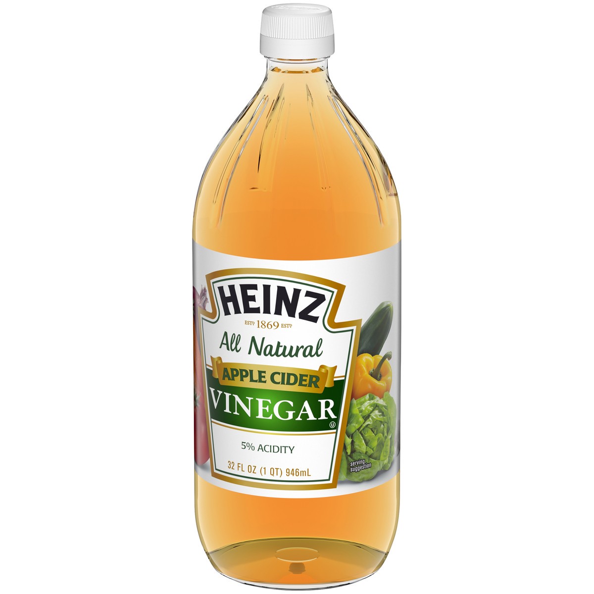 slide 6 of 9, Heinz Apple Cider Vinegar, 32 fl oz Bottle, 384 fl oz
