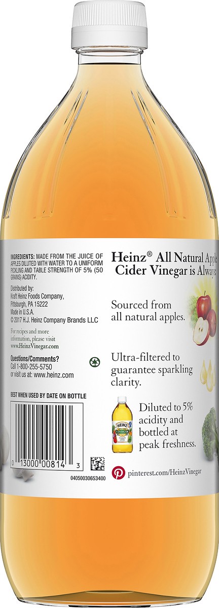 slide 3 of 9, Heinz Apple Cider Vinegar, 32 fl oz Bottle, 384 fl oz