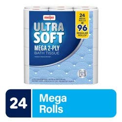 Meijer Ultra Soft Mega Rolls Toilet Paper
