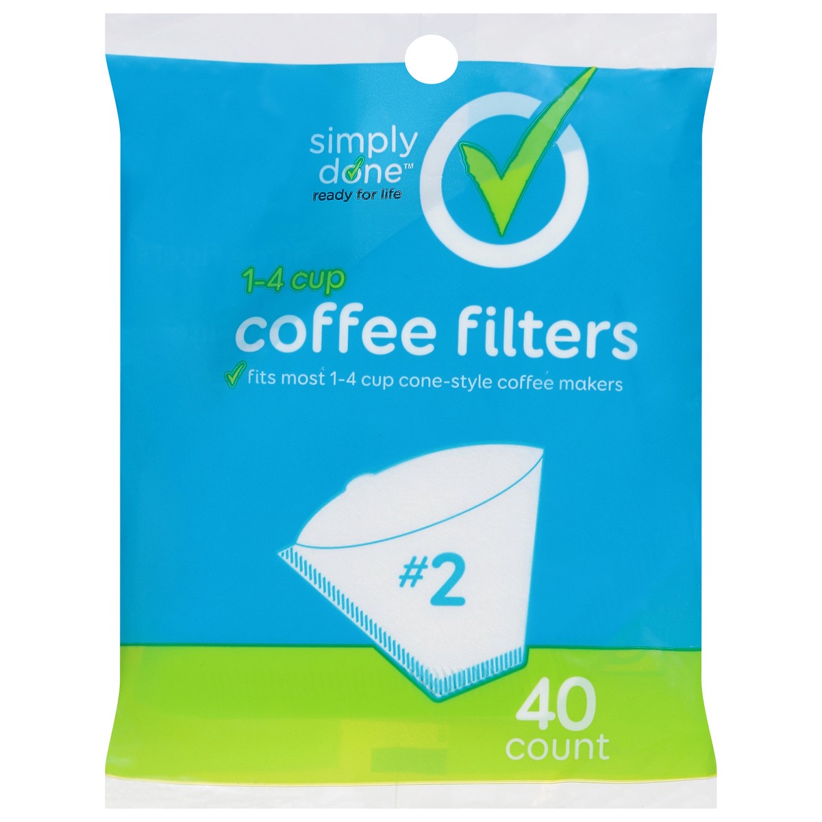 slide 2 of 9, Simply Done Coffee Filters, No. - 40 ct, 40 ct