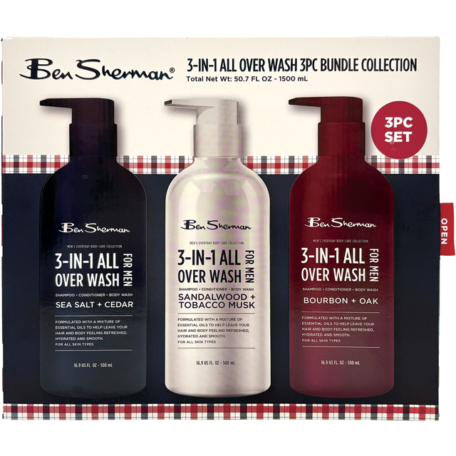 slide 1 of 1, Ben Sherman 3-In-1 Body Wash Collection - 3Pcs, 1 ct
