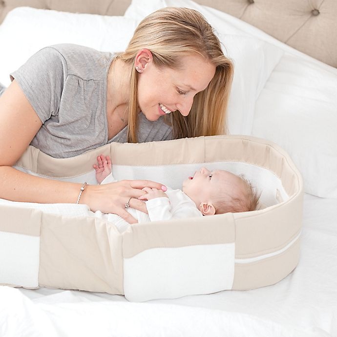 Baby Delight Snuggle Nest Organic Portable Infant Sleeper - Oatmeal 1 ...