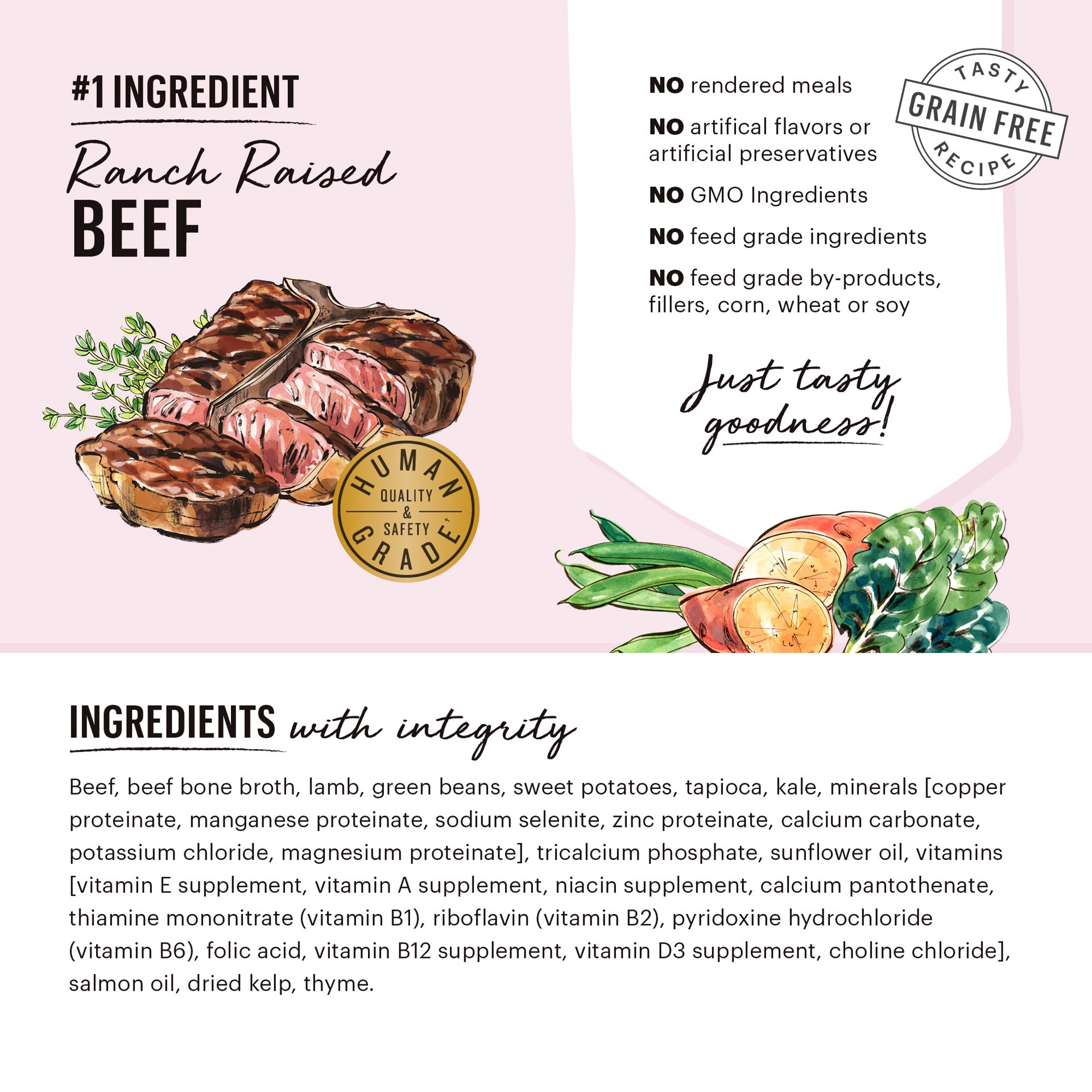 slide 7 of 8, The Honest Kitchen One Pot Stew One Pot Stews: Braised Beef & Lamb Stew with Green Beans & Sweet Potatoes Wet Dog Food, 10.5 oz x1, 10.5 oz