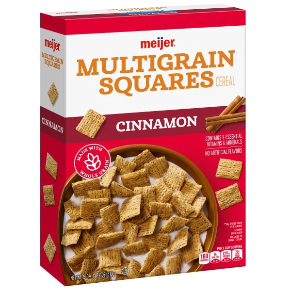 slide 4 of 29, Meijer Multigrain Cinnamon Squares, 18 oz