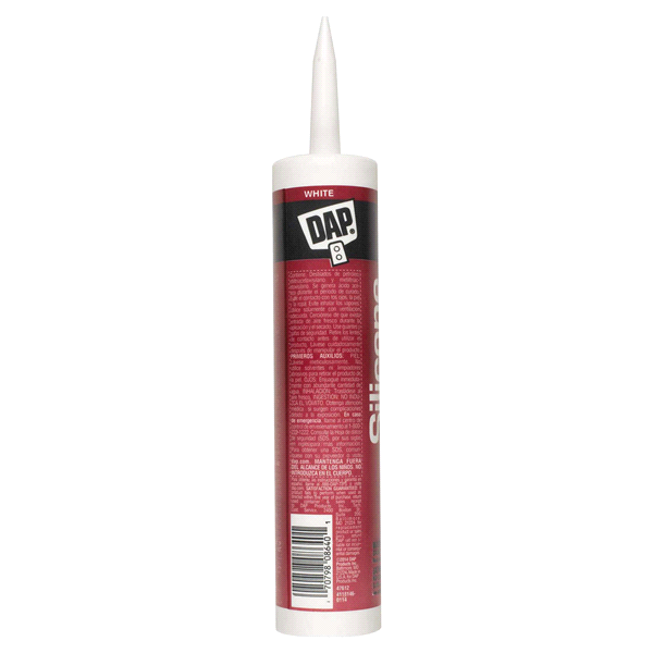 slide 4 of 9, DAP Kitchen & Bath 100% Silicone Rubber Sealant - White, 10.1 oz