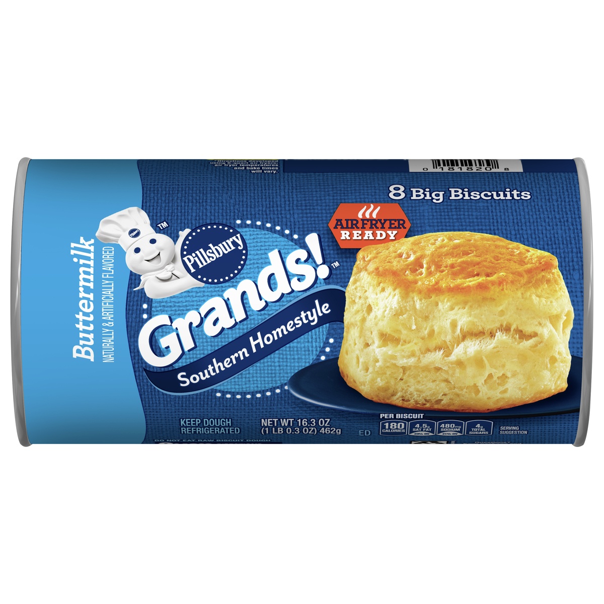 slide 1 of 1, Pillsbury Grands! Southern Homestyle Buttermilk Biscuits, 8 ct., 16.3 oz., 16.3 oz