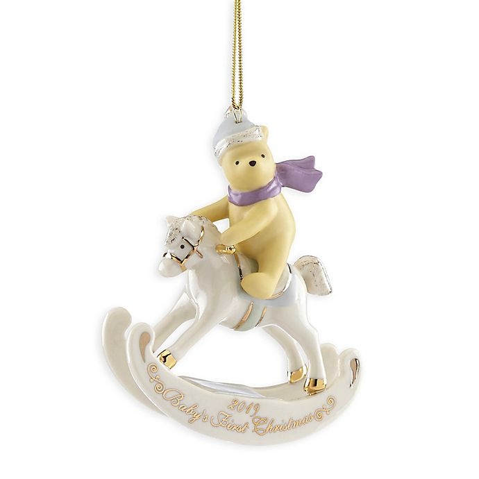 slide 1 of 1, Lenox 2019 Winnie the Pooh Baby's First Christmas Ornament, 1 ct