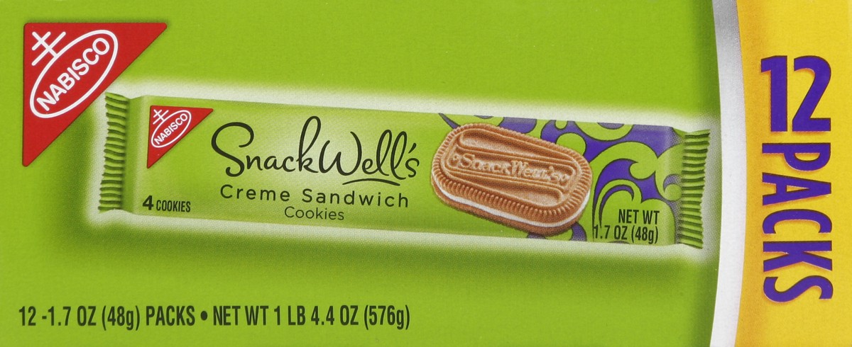 slide 4 of 4, SnackWell's Creme Sandwich Cookies, 1.7 oz