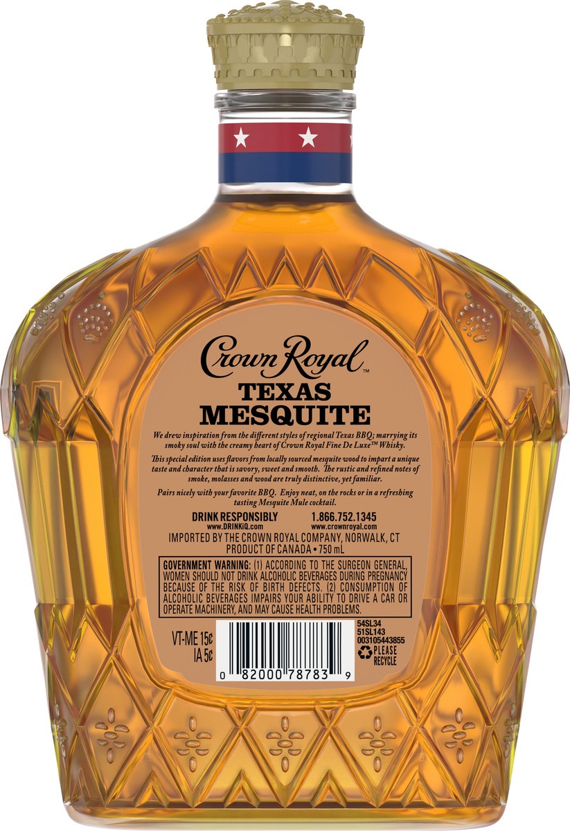 slide 3 of 4, Crown Royal Crown Royal Canadian Whiskey Texas Mesquite, 750 ml