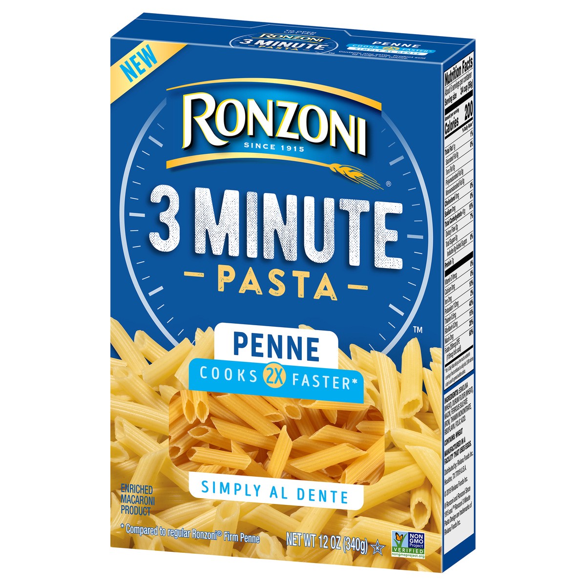 slide 7 of 8, Ronzoni 3Minute Pasta Penne, 12 oz