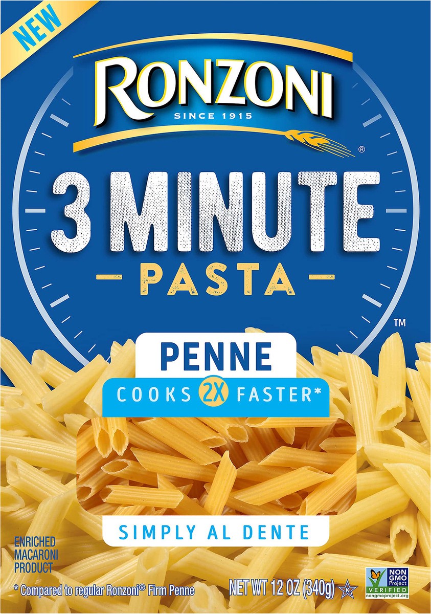 slide 6 of 8, Ronzoni 3Minute Pasta Penne, 12 oz