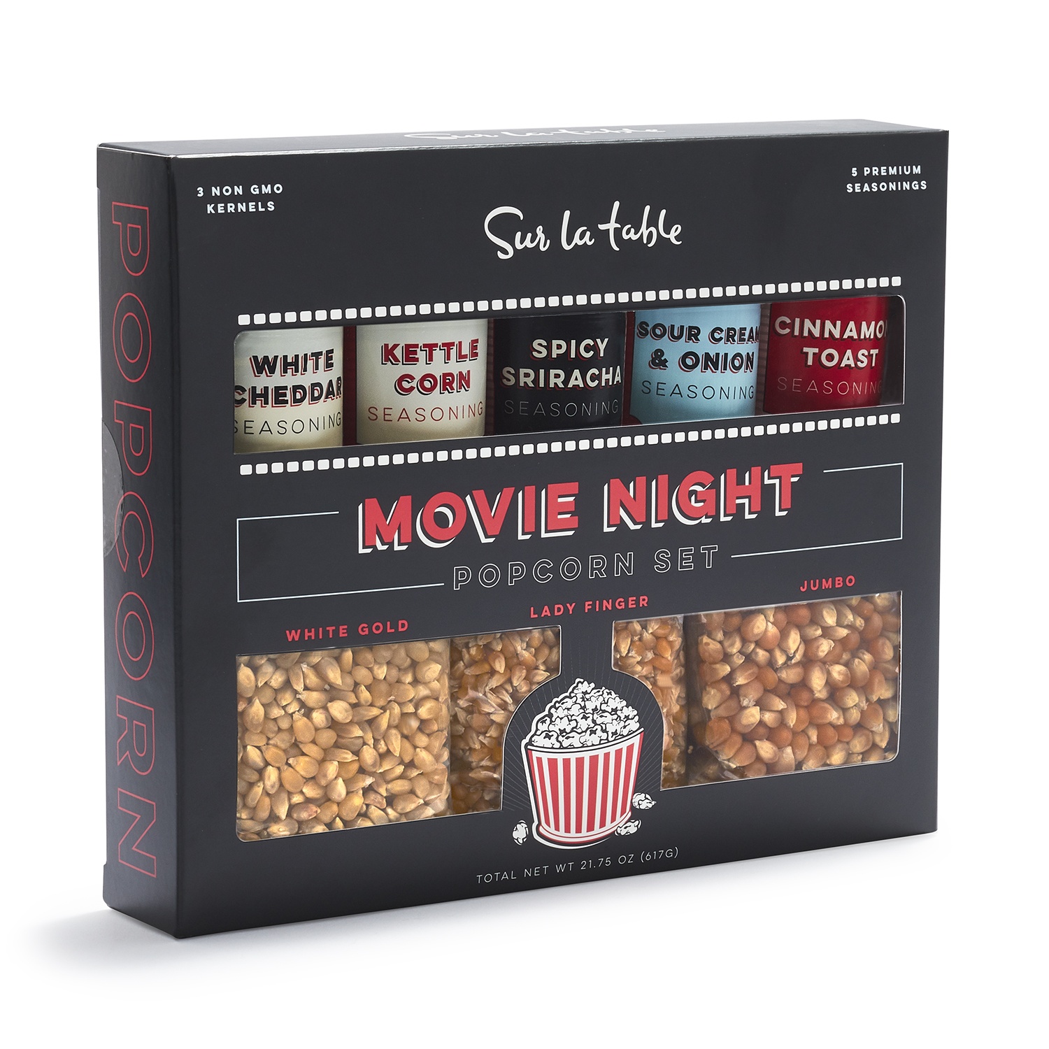 slide 1 of 1, Sur La Table Movie Night Popcorn Set, 1 ct