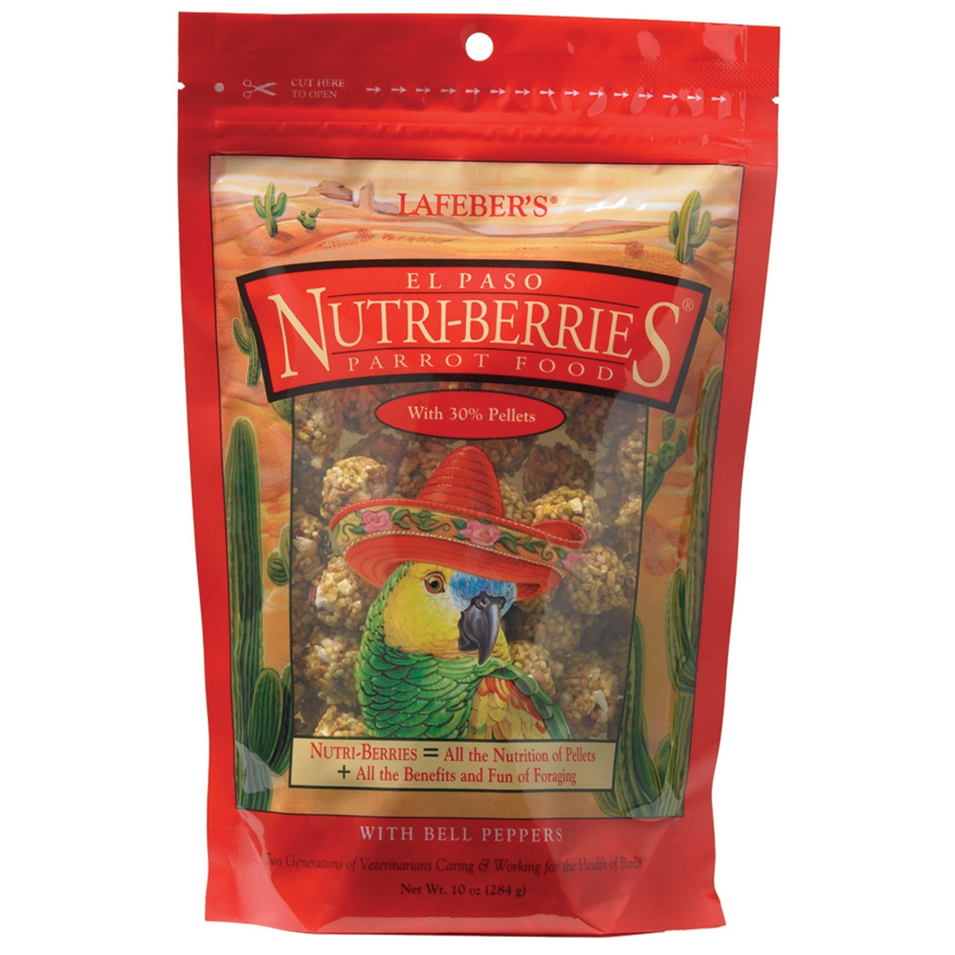 slide 1 of 1, Lafeber's El Paso Nutri-Berries with Bell Peppers Parrot Food, 10 oz